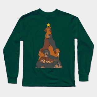 Christmas Tree Dachshund Long Sleeve T-Shirt